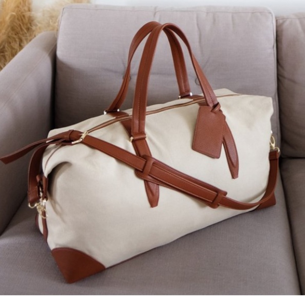 HENNY + LEV canvas +faux leather tote NEW!